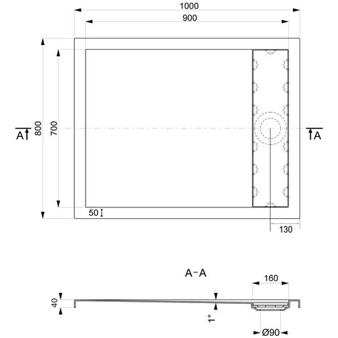 OTTOFOND Duschwanne Plateau BxT 80 x 100 cm weiß hagebau de