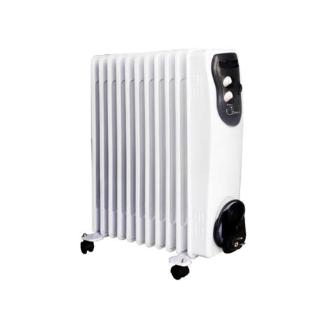 Radiateur Coala à Bain D huile 11 Éléments BH25 Blanc Noir