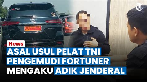 Terkuak Pelat Tni Yang Dipakai Pengemudi Fortuner Arogan Ternyata