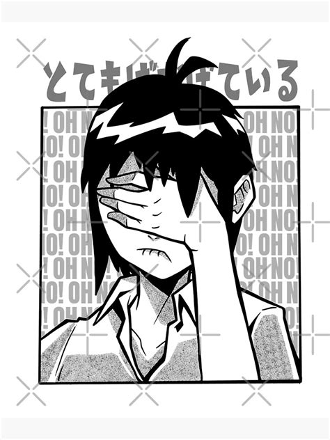 "Anime girl facepalm" Poster by DerSenat | Redbubble