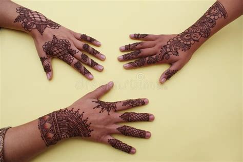 Image Of Hand Painted On Henna Mehendi Tattoo Indian Mehendi