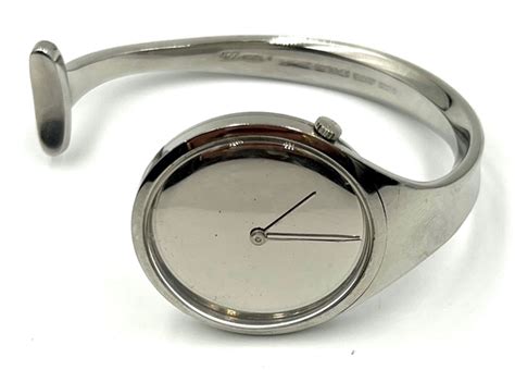 Georg Jensen Silver Ladies Open Bangle Watch - LuvLuxe | SKU: 22849