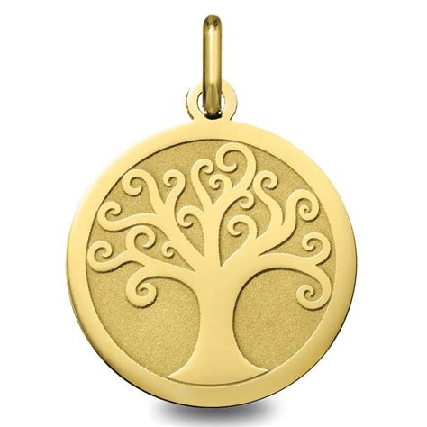 Medaille bébé Mon Premier Bijou Médaille Arbre de vie ondulé ajourée