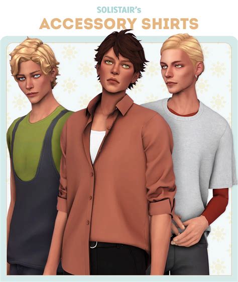 Susret Pijanista Specifikacija Sims Male Shirts Vrat Pesak Naknada