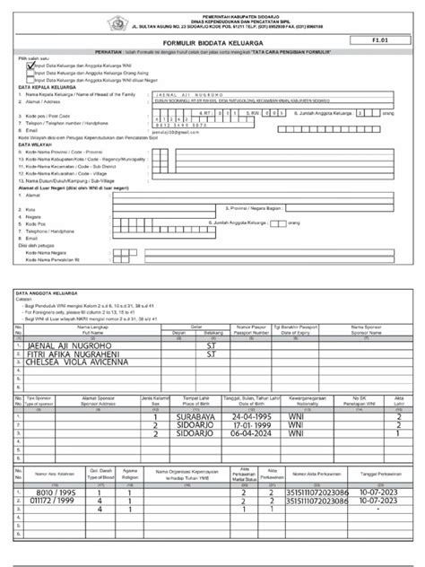 F101 Formulir Biodatacompressed Pdf