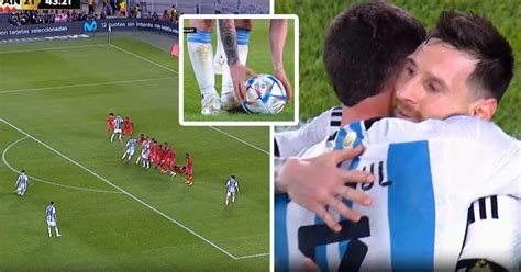 Messi scores 800th career goal with stunning free-kick for Argentina ...