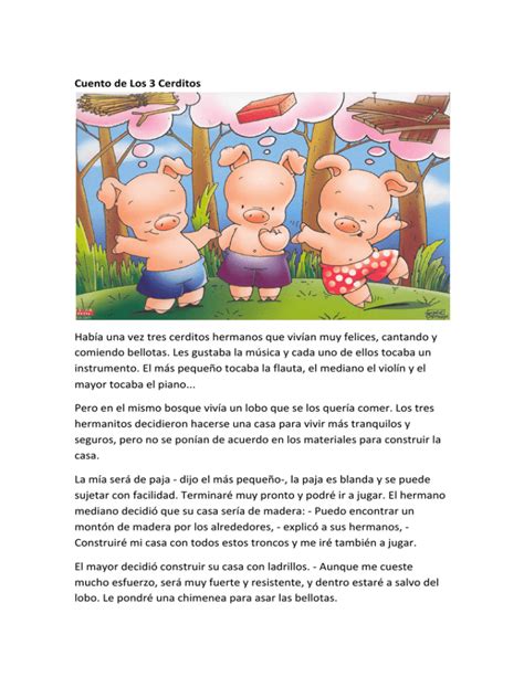 Arriba Imagen Cuentos Infantiles Cortos Los Tres Cerditos Abzlocal Mx