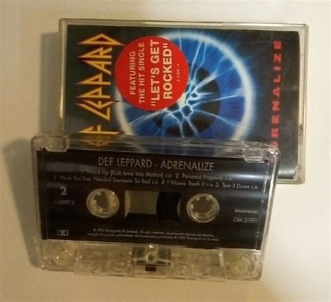 Def Leppard Adrenalize Cassette Tape Album A2 For Sale Online Ebay