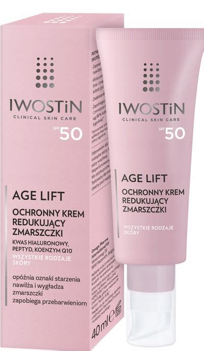 IWOSTIN AGE LIFT Krem Ochronny Przeciwzmarszczkowy SPF 50 40 Ml