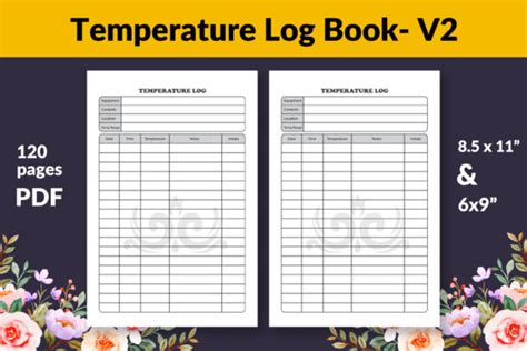 Kdp Interior Temperature Log Book Graphic By King Publisher