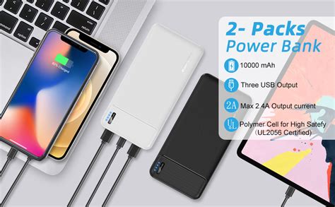 Power Bank Pezzi Asperx Ultra Sottile Leggero Powerbank Mah