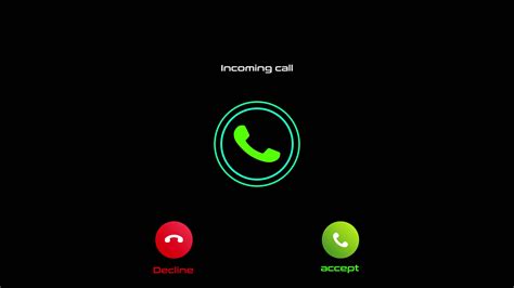 4k Incoming call ring icon background Green Screen Animation of phone ...