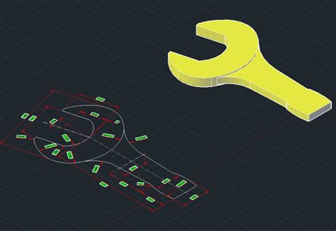 Llave Fija Din 133 En AutoCAD Descargar CAD 60 01 KB Bibliocad