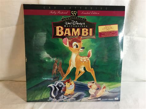 Walt Disney Animation Masterpiece Laserdiscs Ld New Bambi Etsy