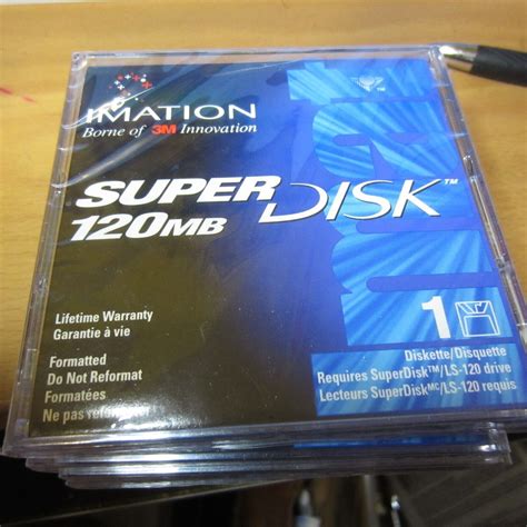 Used Imation Super Disk 120 Mb Lot 5 Brand New Sealed Great Price Ubbthreads