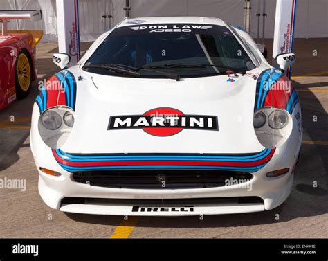 Jaguar XJ220 Racing Car of Don Law, in the international paddock at Stock Photo, Royalty Free ...