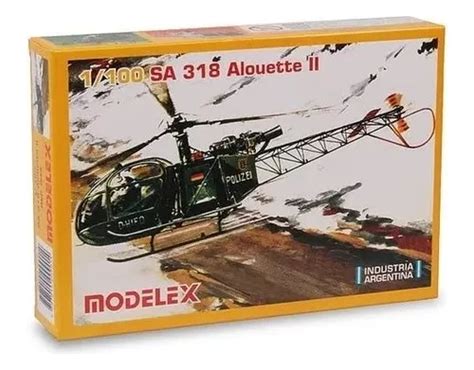 Sa 318 Alouette 2 Maqueta P Armar Helicóptero 1 100 Modelex MercadoLibre