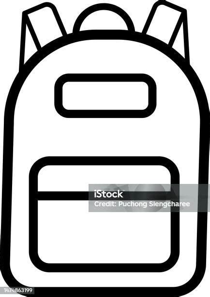 배낭 학교 가방 아이콘 벡터 가방에 대한 스톡 벡터 아트 및 기타 이미지 가방 개인 장식품 공부 Istock