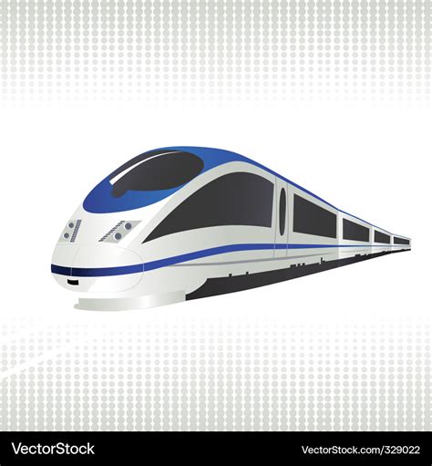 High-speed train Royalty Free Vector Image - VectorStock