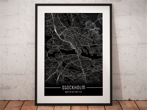 Klausundso Stadtplan Stockholm Just A Black Map