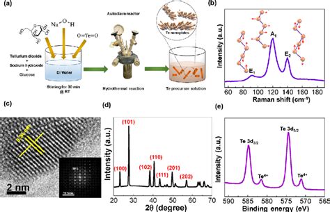 A Schematic Of The Hydrothermal Synthesis Process For Te Nanoflakes