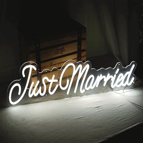 Eurotex Customized Light Signs X Inches Just Married Neon Sign