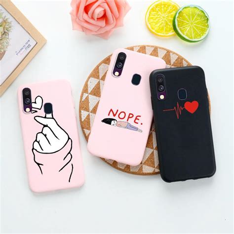 Buy Silicone Love Heart Candy Color Shell Soft Tpu Back Cover For Samsung A20e A70 For Samsung