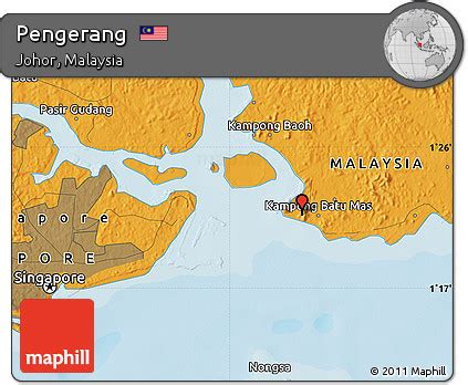 Map Pengerang Johor Malaysia