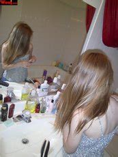 Brunette Babe Puts On Make Up Before Going Out With Her Girls 15 Photos