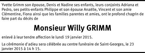 Willy Grimm Hommages