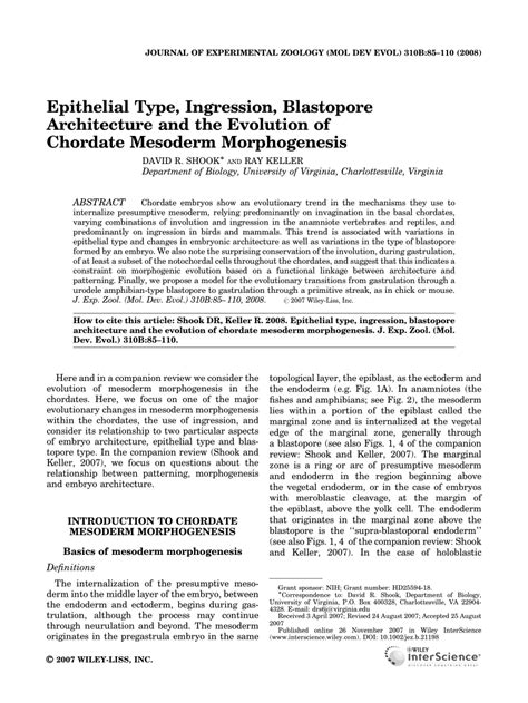 Gastrulation Cours