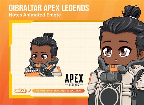 Gibraltar Apex Legends Notes Emote For Twitch Apex Animated Etsy