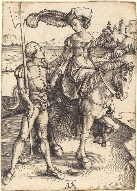 filealbrecht durer lady  horseback   lansquenet   nga