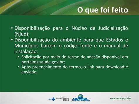 Departamento de Informática do SUS ppt carregar