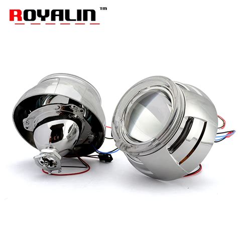 ROYALIN 3 0 Inch Metal Bi Xenon Projector Lenses With 95mm White LED