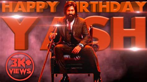 Happy Birthday Yash Rocking Star Birthday Special Common Whatsapp