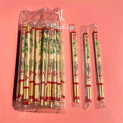 Jual Pack Set Sumpit Panda Unggul Plastik Sumpit Bambu Tusuk