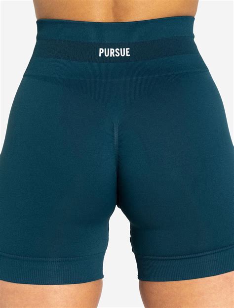 Scrunch Seamless Shorts Dark Teal Pursue Fitness