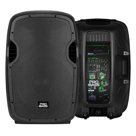 Caixa Ativa Pro Bass W W Rms Pol Bluetooth Usb Caixa Ativa