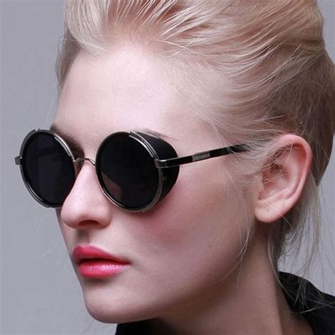 Steam Punk Inspired Unisex Round Sunglasses That Give Back Rox