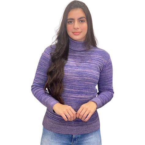 Blusa Feminina Cacharrel La Trico Tricot Gola Alta Tendencia Shopee