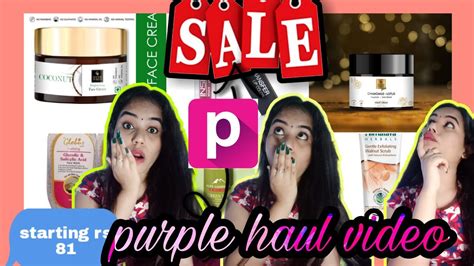 Huge Purple Haul Skin Care Haul Sabse Sasta Purple Haul Affordable