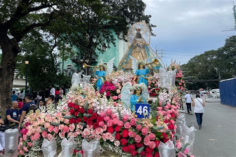 Images Of Virgin Mary Join Intramuros Grand Marian Procession Abs Cbn