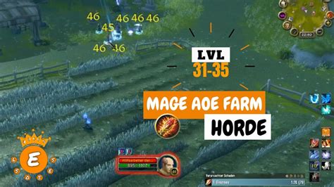 LVL 31 35 MAGE AOE FARM HORDE WOW CLASSIC YouTube