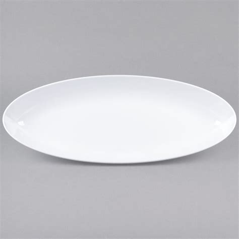 GET ML 256 W 30 X 11 3 4 White Siciliano Deep Oval Platter