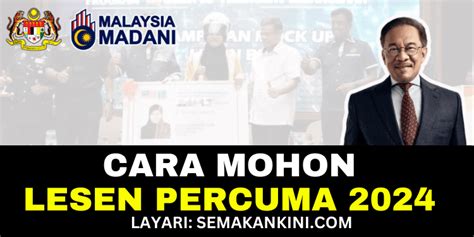 Lesen Percuma Bantuan Lesen Percuma Untuk Rakyat Malaysia