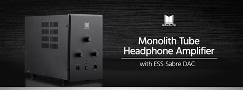 Monolith By Monoprice Tube Headphone Amplifier With Ess Sabre Dac