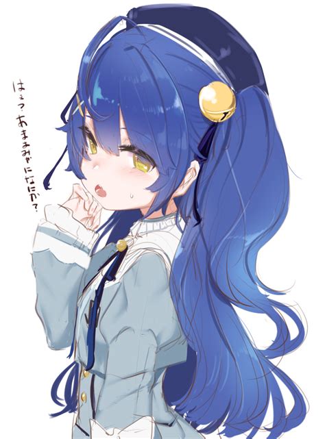 Safebooru 1girl Absurdres Ahoge Amamiya Kokoro Bell Blue Hair Blue