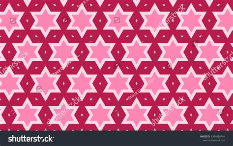 Pink Seamless Star Pattern Vector Stock Vector Royalty Free