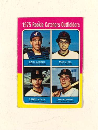 1975 Topps Gary Carter 620 RC Rookie Card Montreal Expos Catchers